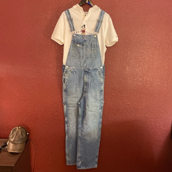 Zara Blue Denim Overalls